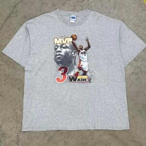 Miami Heat Dwayne Wade Vintage 90s NBA Player T Shirt Sz XXL